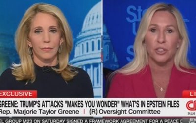 Մարջորի Թեյլոր Գրինը կասկածի տակ է դնում Թրամփի MAGA-ի հավատարմագրերը և ենթադրում է, որ նրա վրա ճնշում են գործադրվում Էփշտեյնի ֆայլերը թաքցնելու համար։